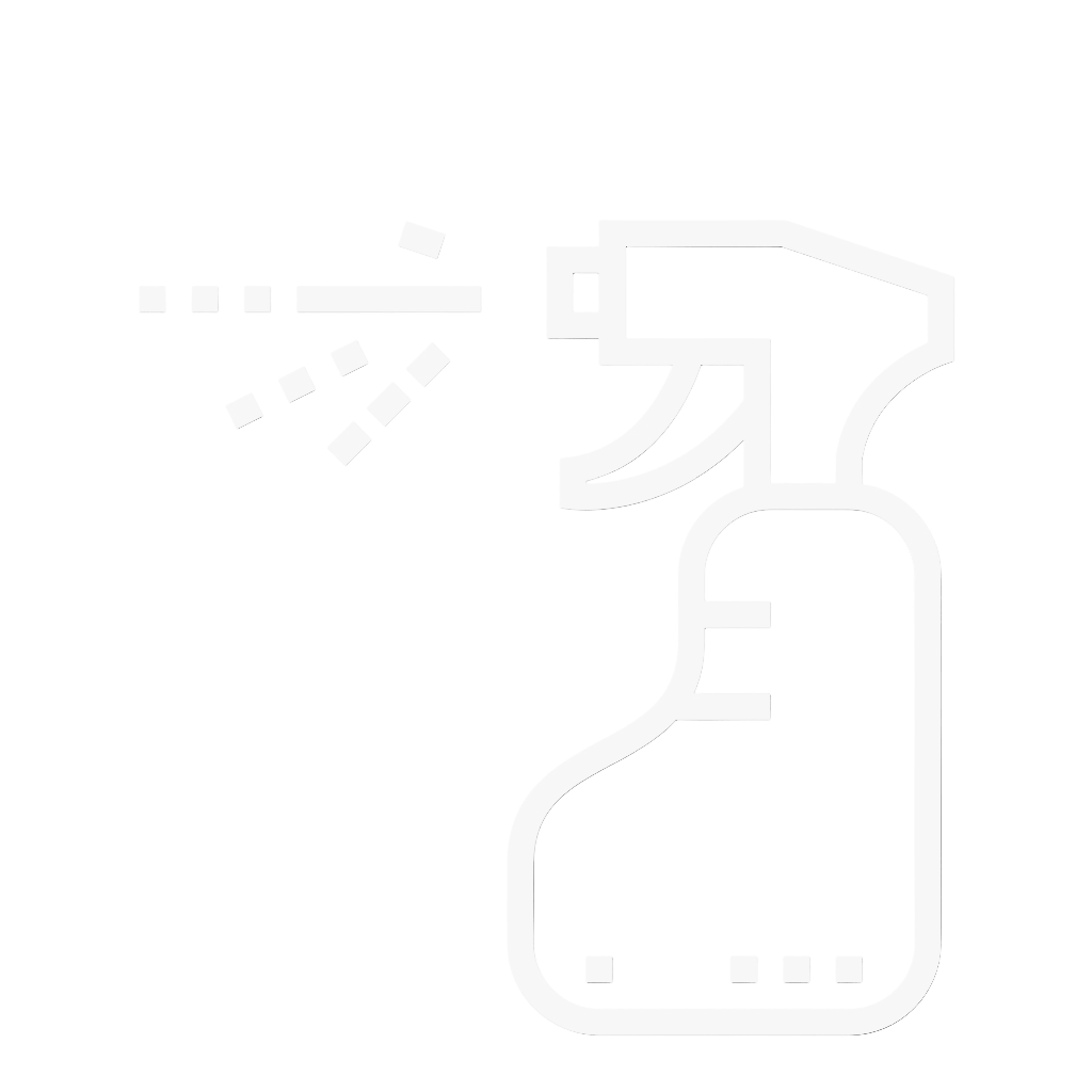 désinfection avec spray